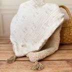 Couverture demie saison - Motif Petits Moutons - Sherpa Beige