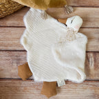 Doudou Oie gaze de coton et fourrure extra douce - 12avril