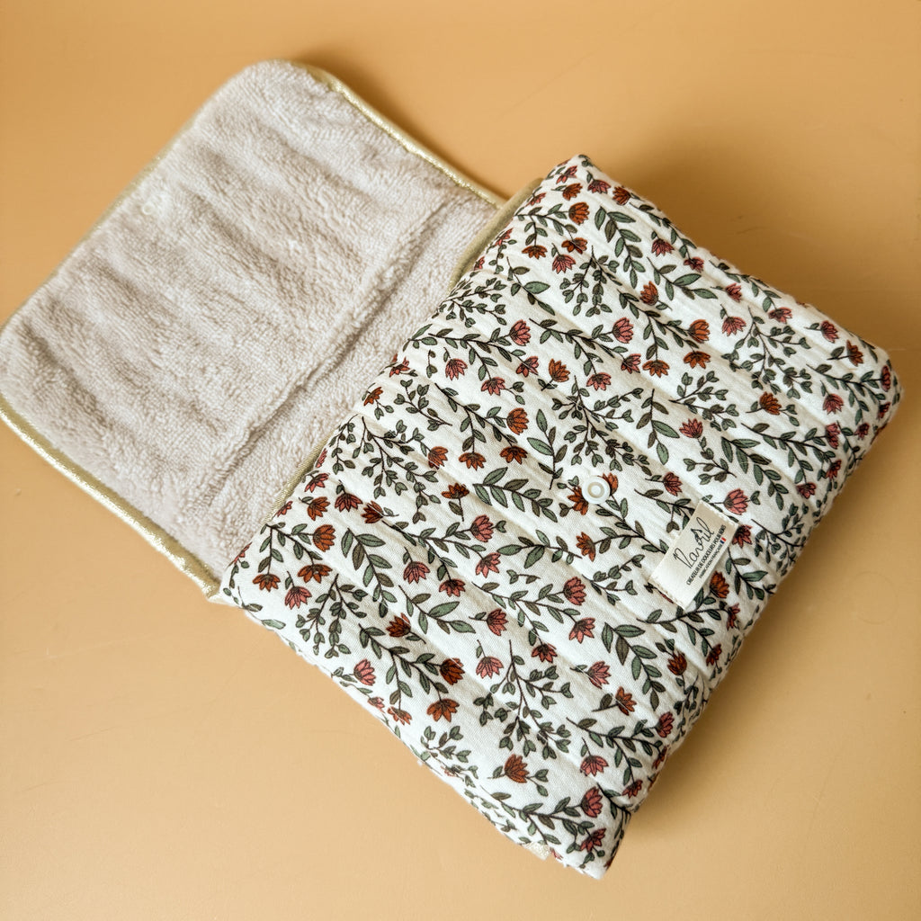 Matelas à langer nomade - Motif Fleuri
