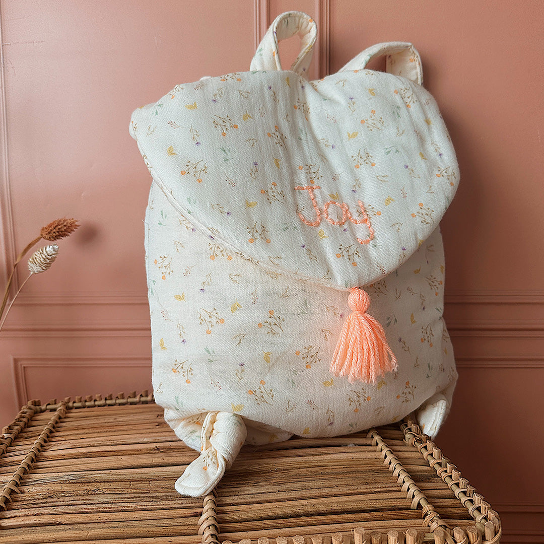 Mon premier sac à dos - Motif Fleurs des champs