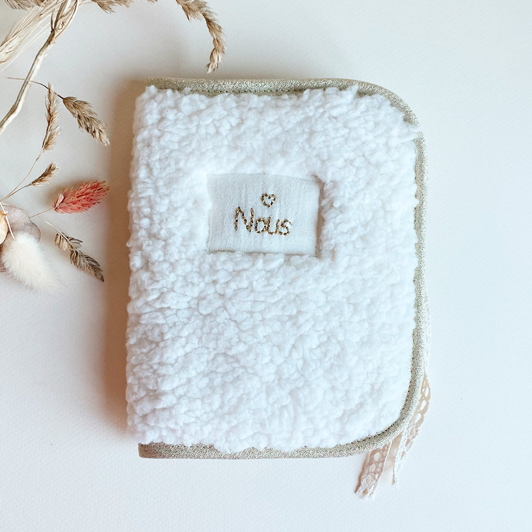 Album Photo de Naissance Personnalisé - Sherpa écru