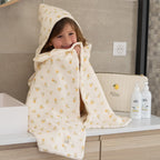 Ma Cape de bain XXL personnalisée en micro éponge de bambou - Motifs Citrons