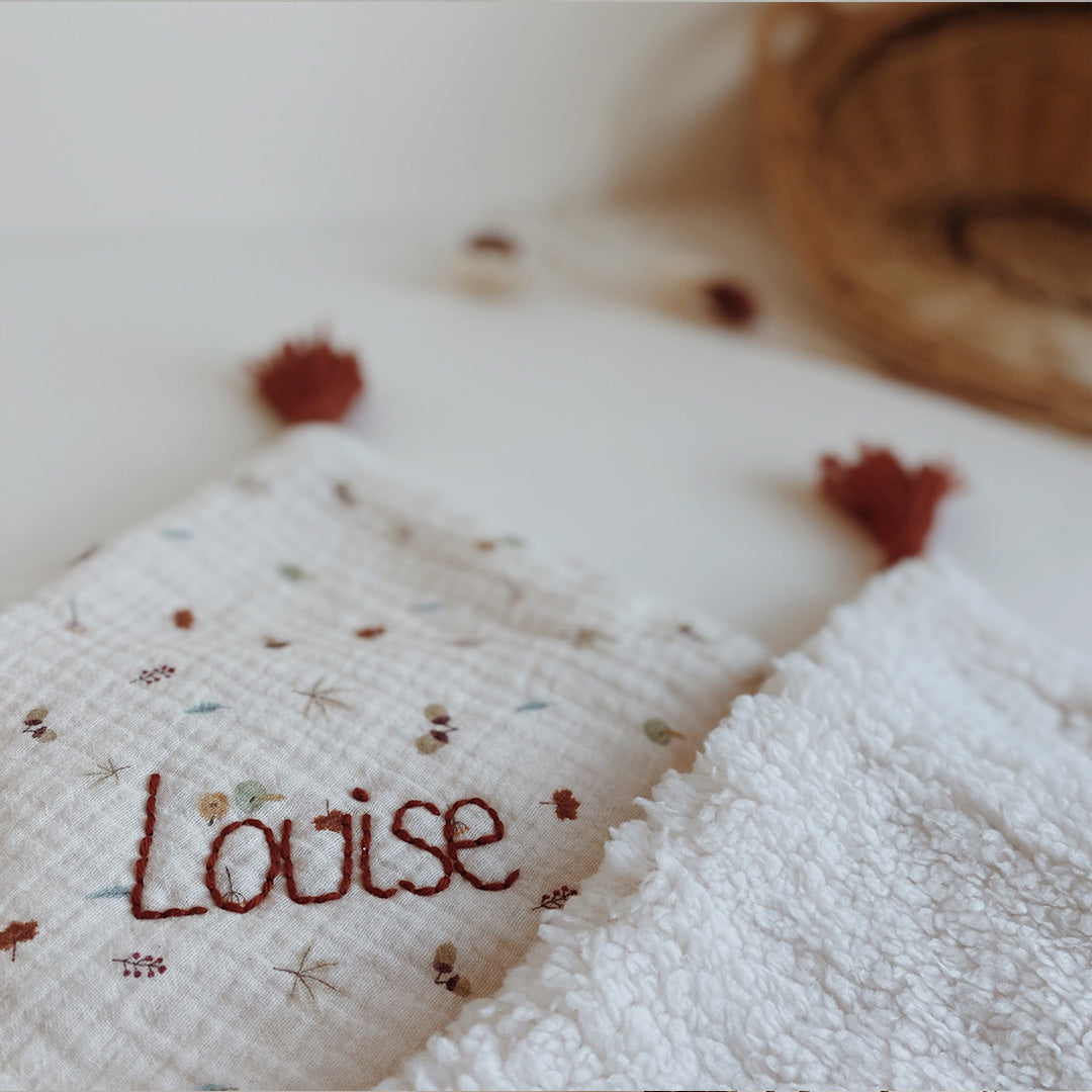 Ma petite couverture demie saison - Motif d'automne
