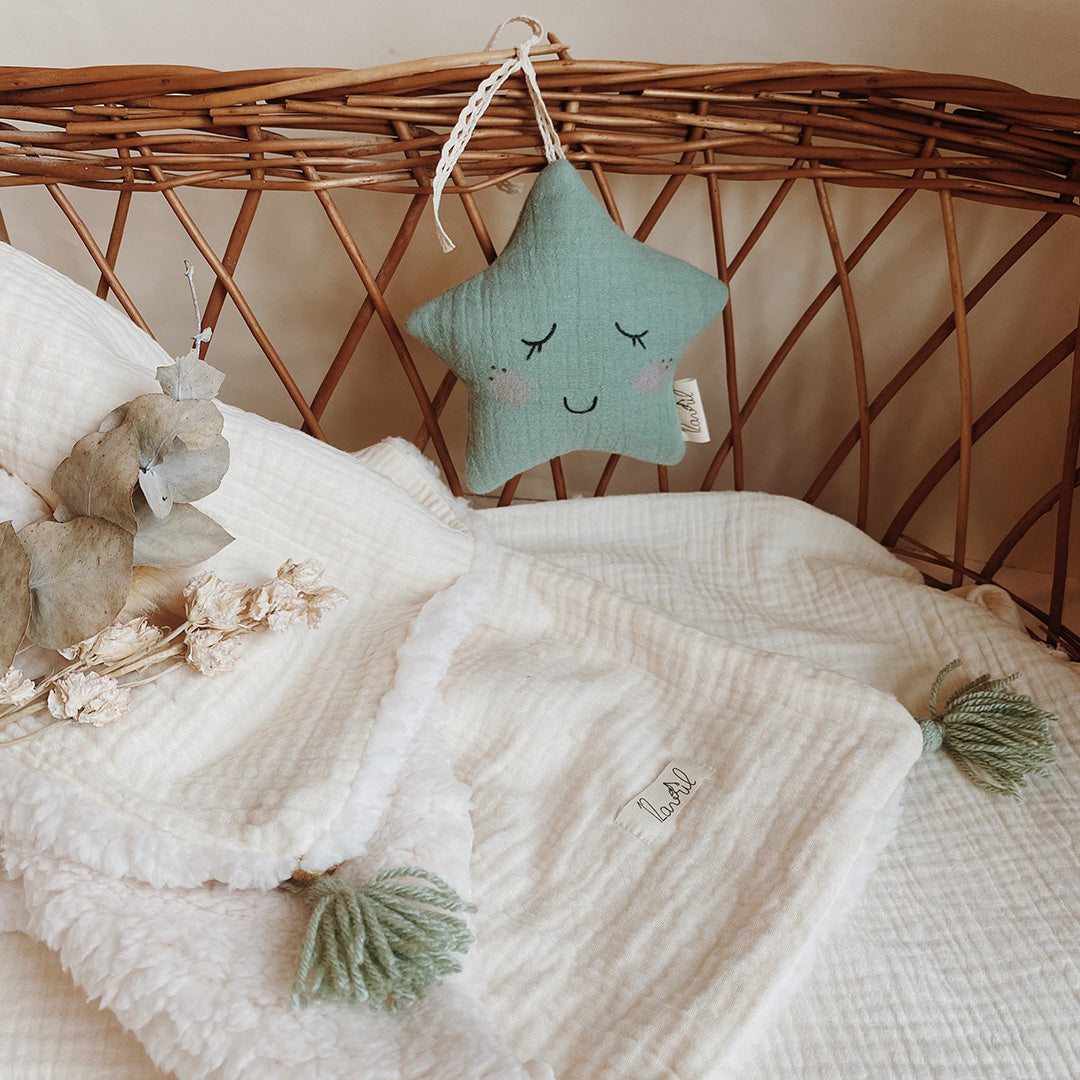 Ma première couverture unie - spéciale demie saison Sherpa