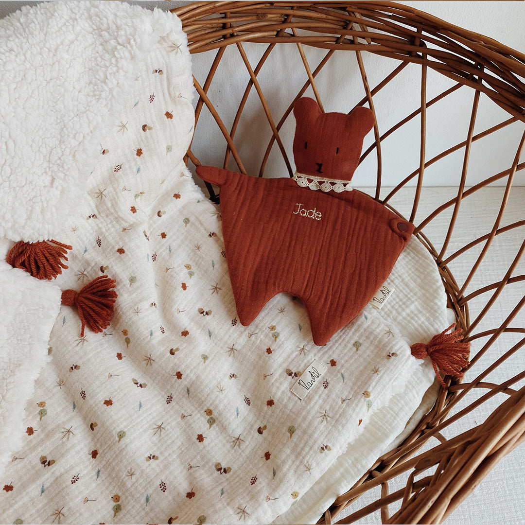 Ma petite couverture demie saison - Motif d'automne