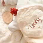 couverture de naissance personnalisée made in france
