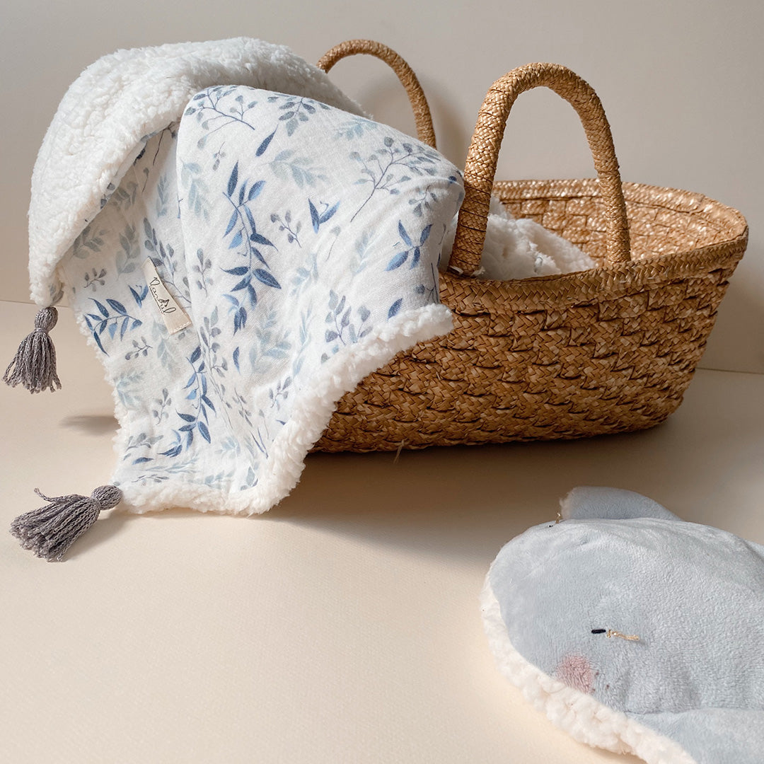 Ma petite couverture branches givrées - spéciale demi saison