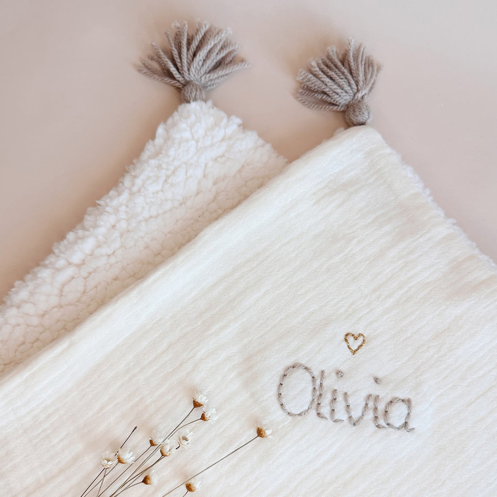 Ma première couverture unie - spéciale demie saison Sherpa