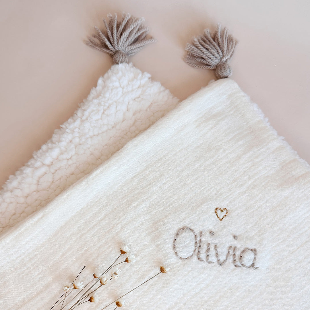 Ma première couverture unie - spéciale demie saison Sherpa