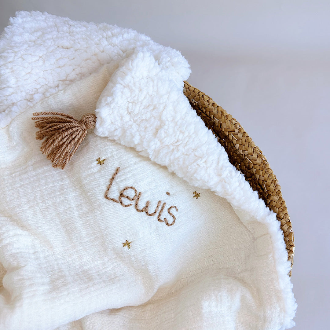 Ma première couverture unie - spéciale demie saison Sherpa