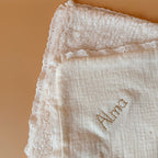 La couverture est une des pièces indispensable du trousseau de bébé. Parfaite en cadeau de naissance ou à s’offrir soit même, cette couverture demie saison est aprfaite pour accompagner bébé tout au long de l'année, Cette grande couverture pourra également être utilisée en descente de lit quand bébé sera plus grand. Cette couverture est idéale pour bien réchauffer les bébés en demie saison grâce à sa fausse fourrure type sherpa mouton beige , et sa doublure en gaze de coton hypoallergénique au magnifique mo