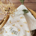 Couverture d’été personnalisée en gaze de coton et jersey de coton matelassé – Made in France