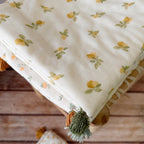 Couverture d’été personnalisée en gaze de coton et jersey de coton matelassé – Made in France