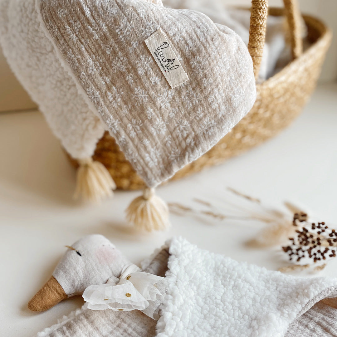 Doudou Mme Oie Lin - Fourrure Sherpa Lin