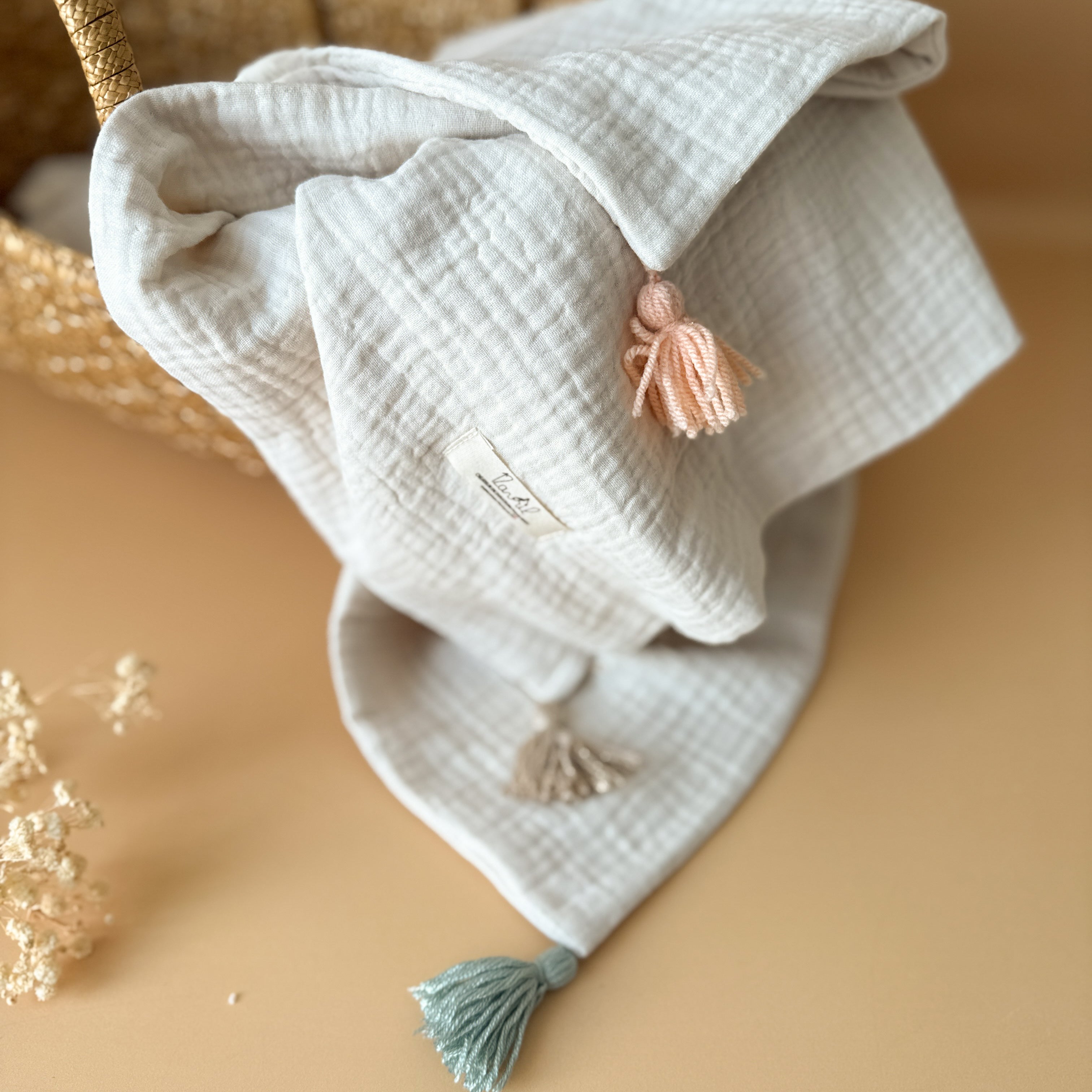 Couverture Beige Lin 