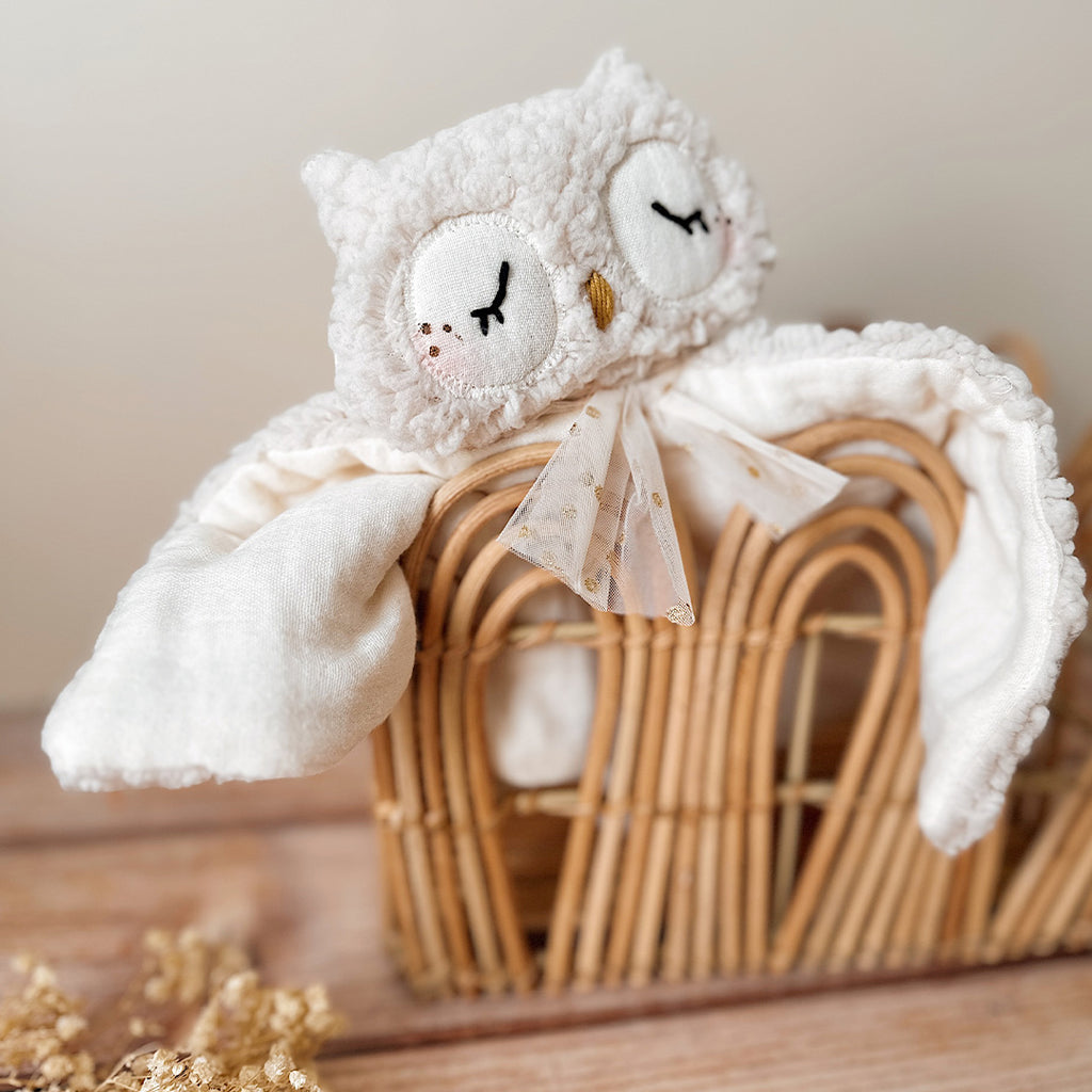 Doudou Mme Chouette 100% fait main - Norme CE