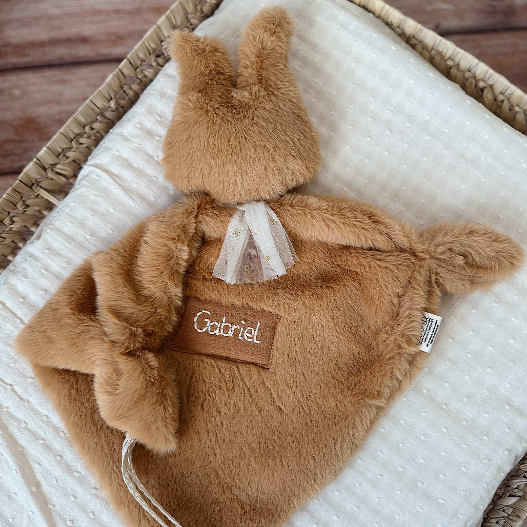 Doudou Lange Lapin Agathe - fausse fourrure extra douce