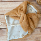 Doudou Lange Fourrure Biscuit- Motif Ma petite oie
