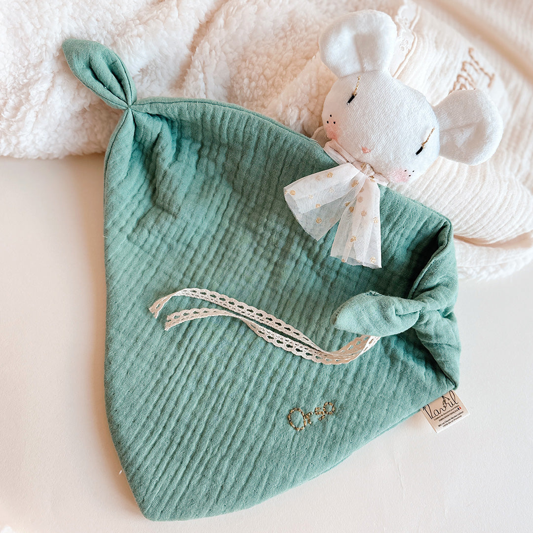 DOUDOU LANGE SOURIS PERSONNALISÉ
