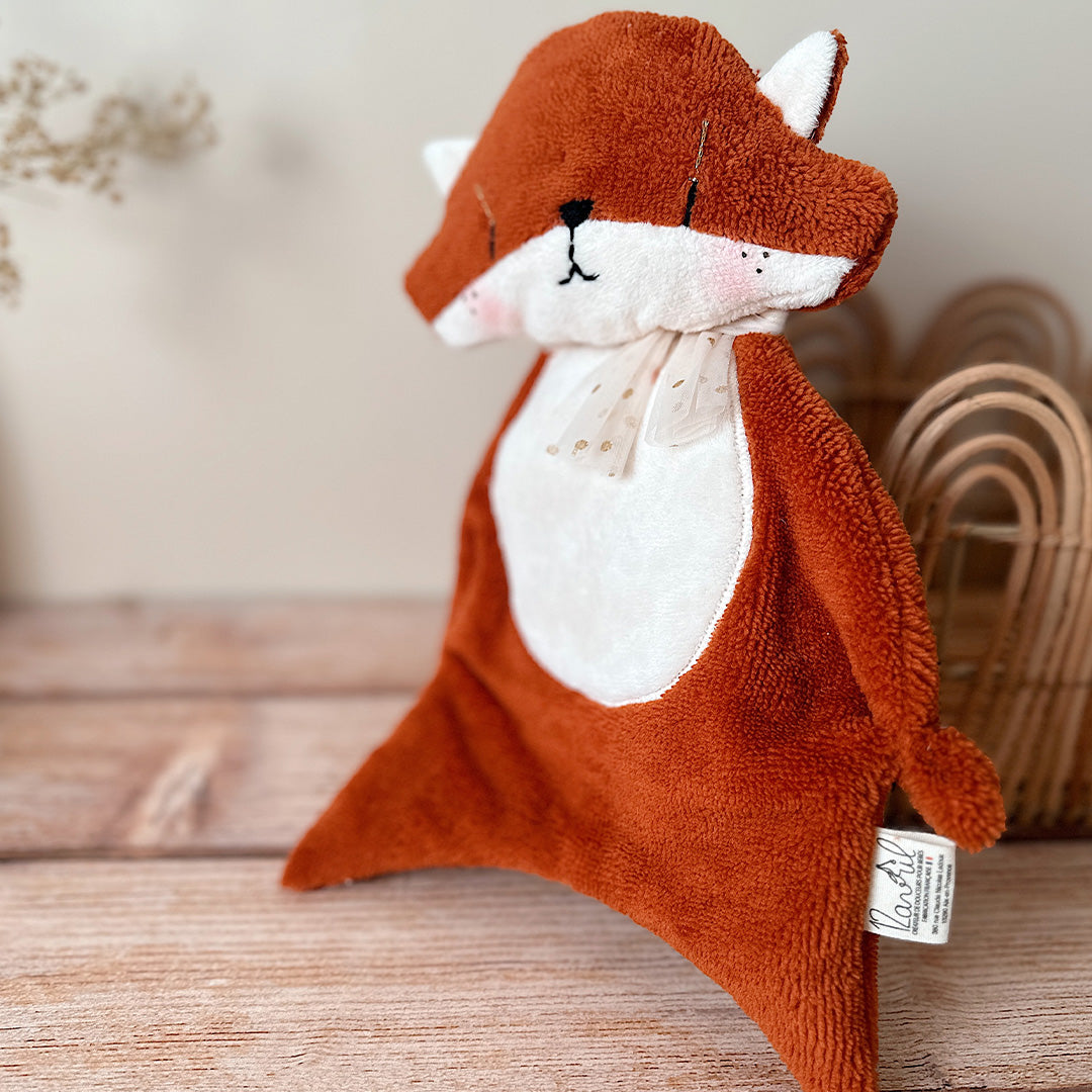 Doudou Renard  Mr Renardeau 100% fait main - Norme CE
