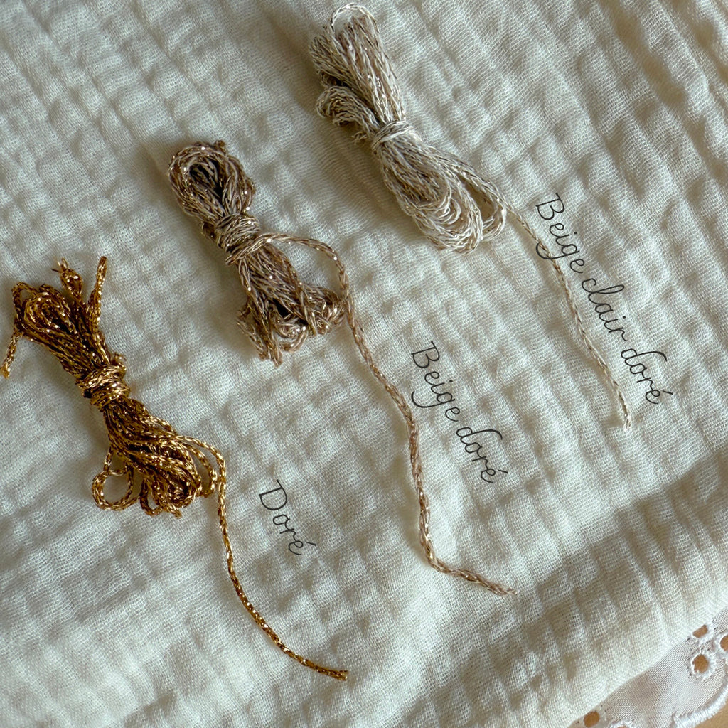 Bonnet de Naissance en Maille Tricot Blanc - Prénom