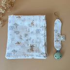 Maxi-lange en gaze de coton - Motif jungle