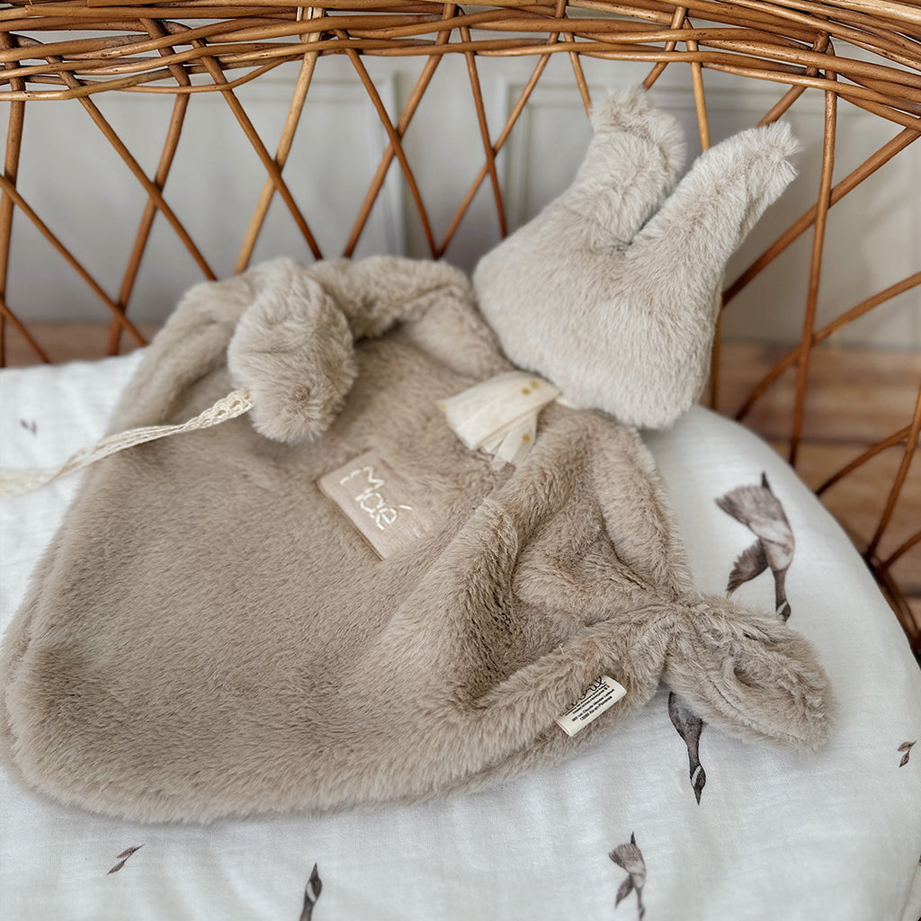 Doudou Lange Lapin Agathe - fausse fourrure extra douce