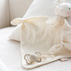 Doudou Léo le Souriceau - Doudou personnalisable 100% fait main - Gaze de coton