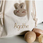 Pochon de naissance Lapin Grège