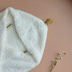 Couverture Spéciale Cosy - Gaze De Coton / Sherpa AVEC POMPON