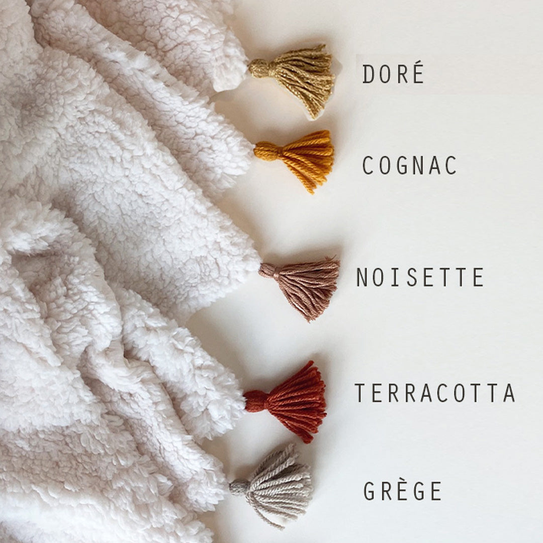 Couverture spéciale bébé d’hiver très chaude - double fourrure esprit mouton