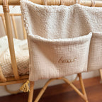 Range doudou - Gaze et sherpa LIN  - Choix coloris de pompons