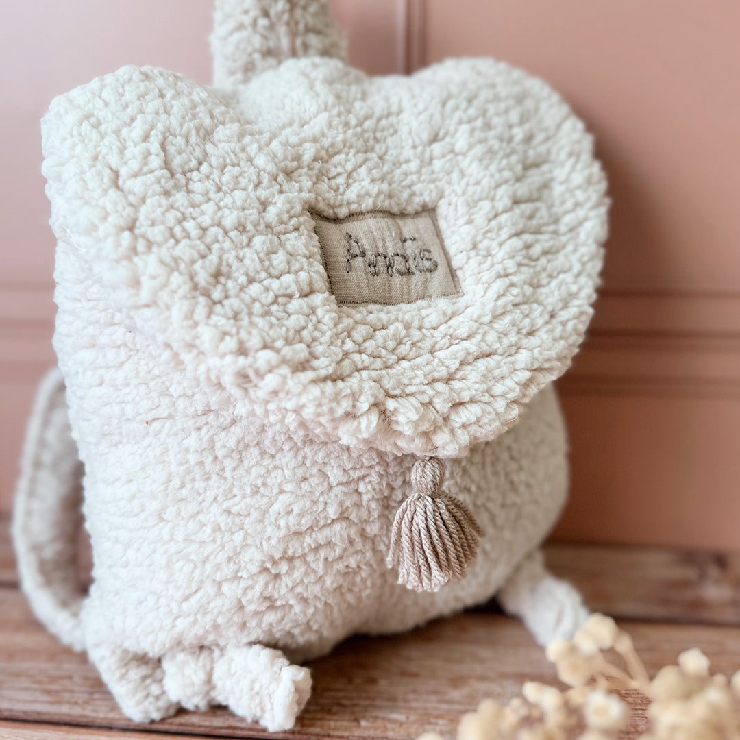 Mon premier sac à dos - Moumoute beige sable