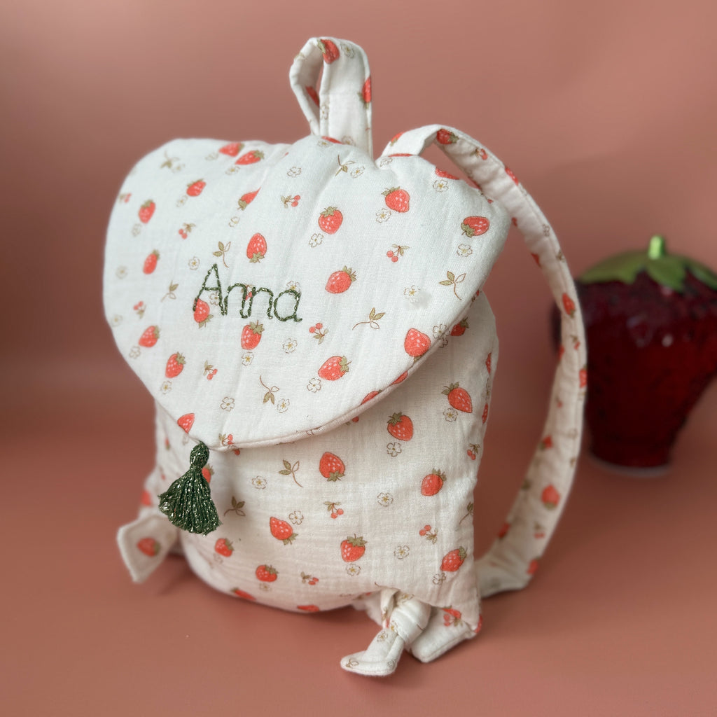 Mon premier sac à dos - Motif Fraises Cerises