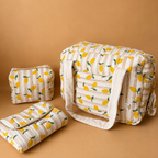 Sac à langer personnalisé – Matelassé motif Citrons