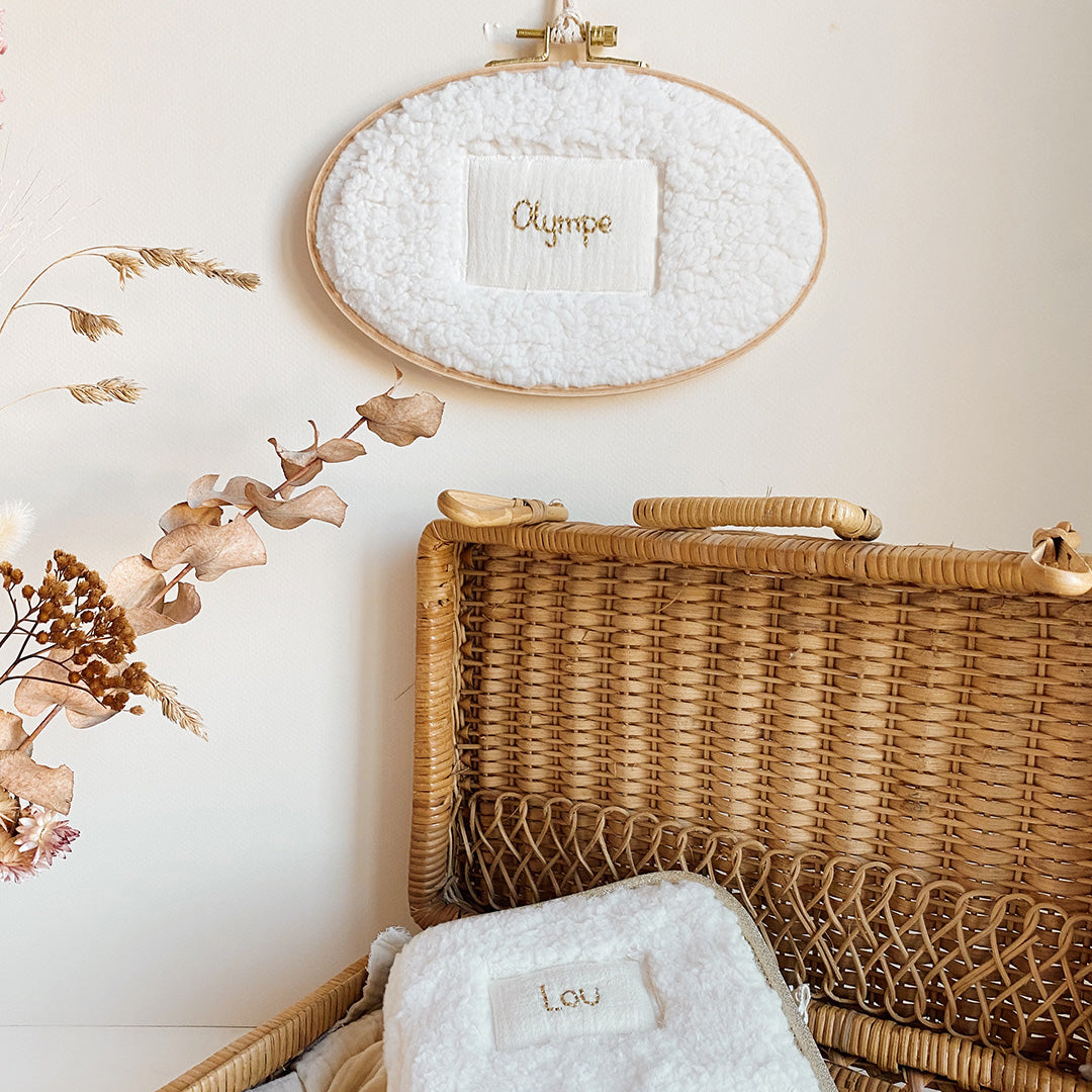 Ma petite décoration de porte - Tambourin bois personnalisé