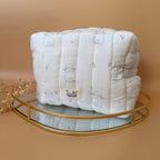 Trousse de toilette matelassée - Motif Petits Moutons