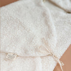 Couverture Spéciale Cosy - Gaze De Coton / Sherpa AVEC POMPON