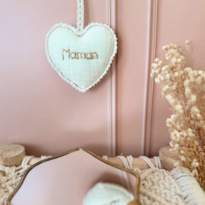 porte clé coeur personnalisé à la main 12avril