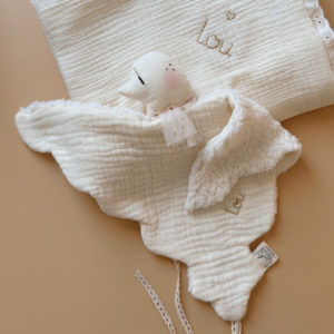 Doudou Mme Colombe - Fausse fourrure