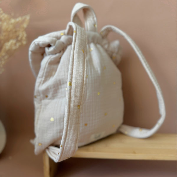 sac à dos en gaze de coton motifs coeur 12avril 12