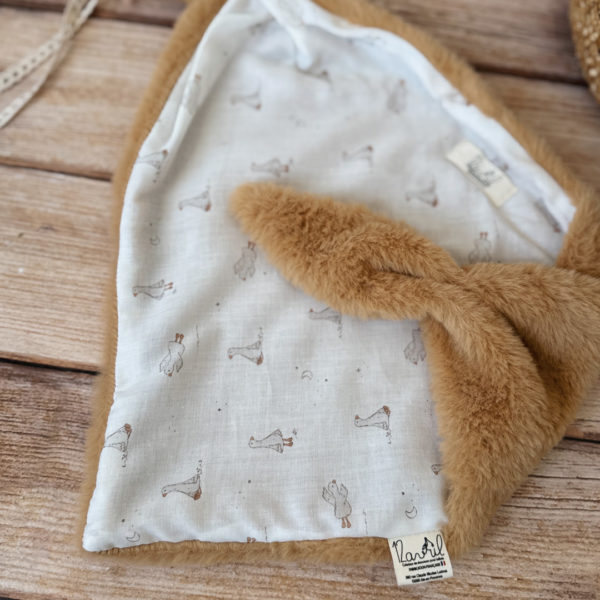 doudou lange motif petites oies 12avril